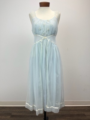 Vintage 1960's Light Blue Nightgown