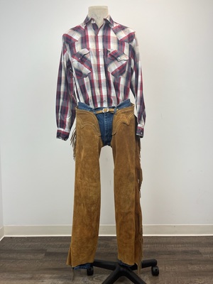 Caramel Brown Suede Chaps