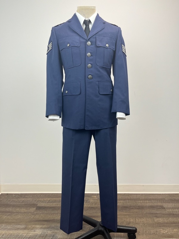 white christmas dresses U.S. Air Force Staff Sergeant's Serge AF Shade 1620 Blue Poly/Wool Dre –  GRANDPOPSARMYNAVY