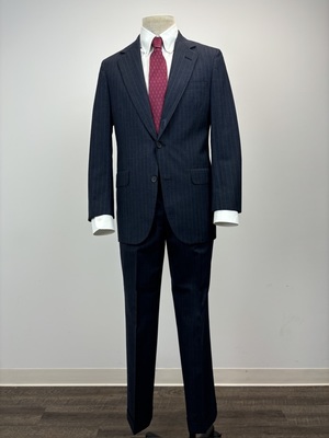 Brooks Brothers Navy Pinstripe Suit 40R