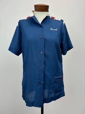 Women's Royal Blue Bowling Shirt