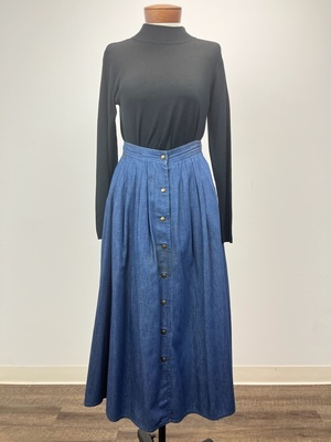 1970's Vintage Jean Long Skirt