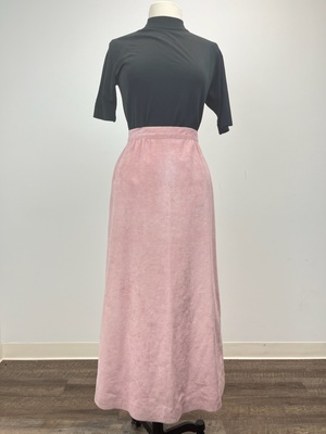 1970's Vintage Light Pink Ultrasuede Skirt