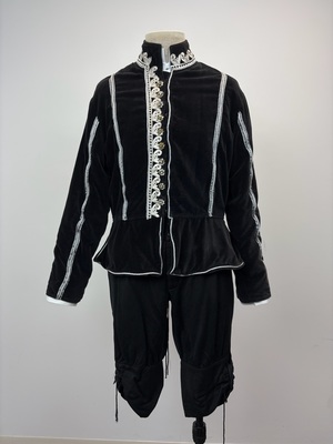 Black Velvet Renaissance Doublet and Pants