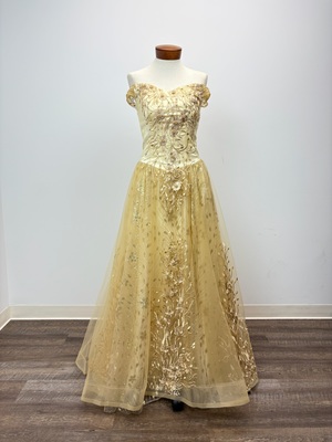 Cinderella Into the Woods Gold Ballgown
