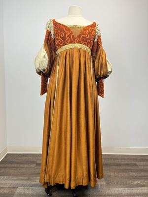 Exquisite Costumes:: Exquisite Costumes:: Burnt Orange Brocade and Silk  Medieval/Renaissance Gown