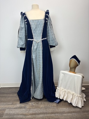 blue and white renaissance dress Superchoice 6 Drawer Dresser main image 1