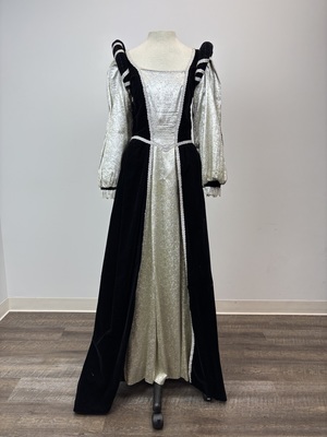 Black and Silver Renaissance Gown