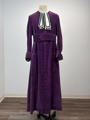 Vintage Purple Corduroy Theatrical Bishop