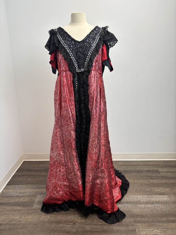 sachin and babi light blue dress Exquisite Costumes:: Rent a Gilded Age Red and Black Brocade Evening Gown