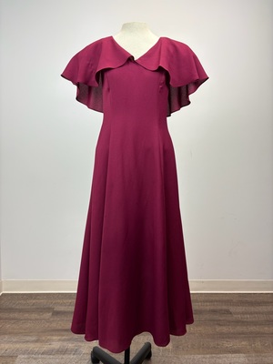 strapless open back dress Unique Vintage Margaux 3/4 Sleeve Purple Flapper Dress main image 0