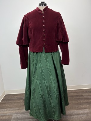 Burgundy Velvet Victorian Jacket