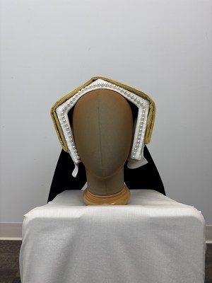 Black Velvet and Pearl English Hood