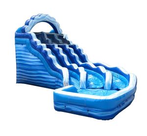 40' Double Lane Slip And Slide With Pool