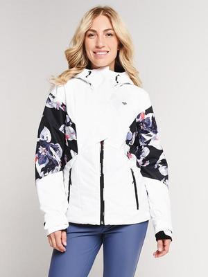 Womens Ski Gear Outfit (White w/ Flowers/White)