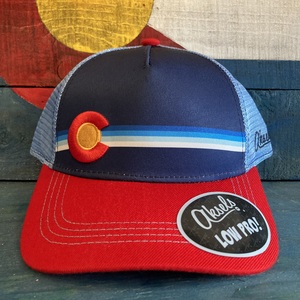Aksels Striped Low Pro Colorado Trucker Hat