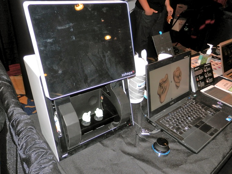 Here is the 3D scanner through which Ultimate Ears implements its new 3D scan/3D print process for constructing custom-fit in-ear monitors