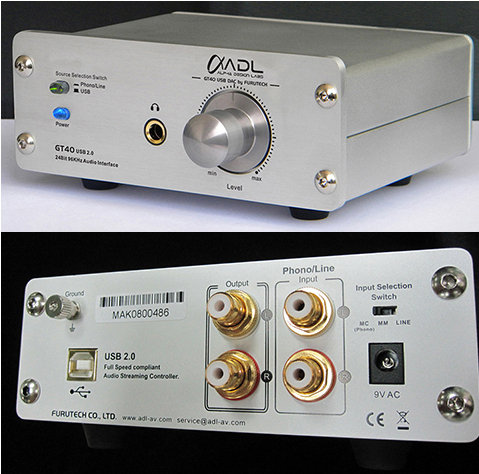 Alpha Design Labs/Furutech GT40 24/96 USB DAC/Analog Recorder