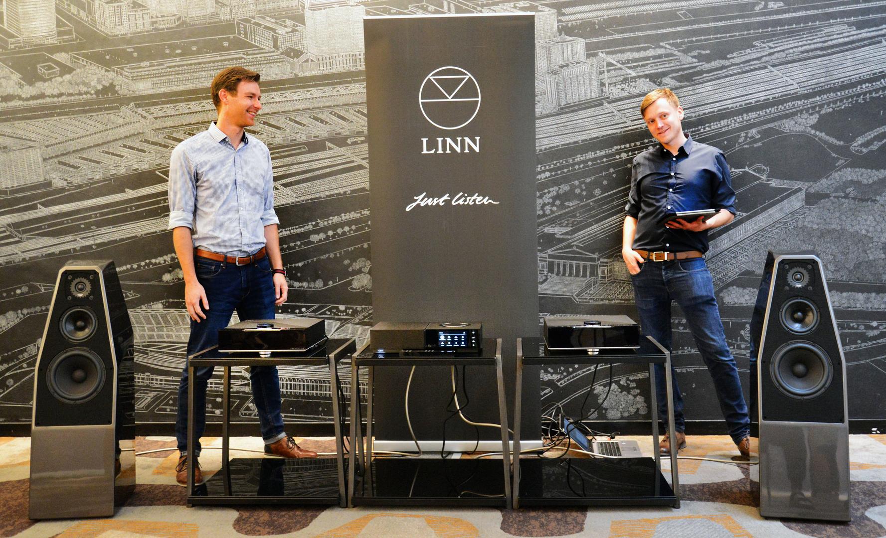 Stephen Hume and Michael O’Rourke, Linn Brand Ambassadors.