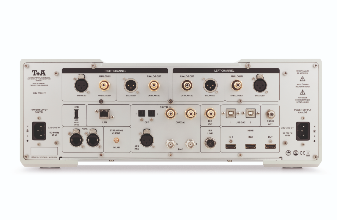 Theory + Application elektroakustik SDV 3100 HV DAC/Preamplifier and PDT 3100 HV CD/SACD Transport