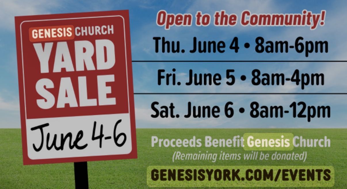 Genesis Church Yard Sale cover