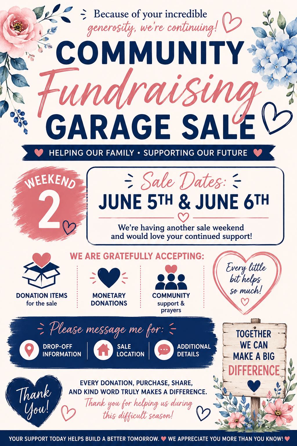 fundraising yard sale photo