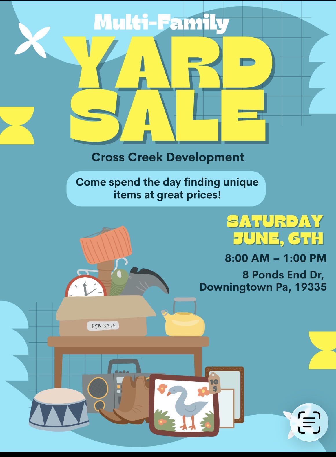 multi family yard sale photo