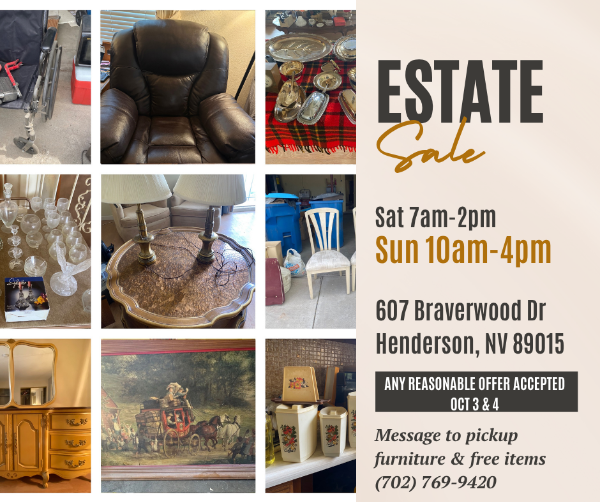 Moving & Estate Sale