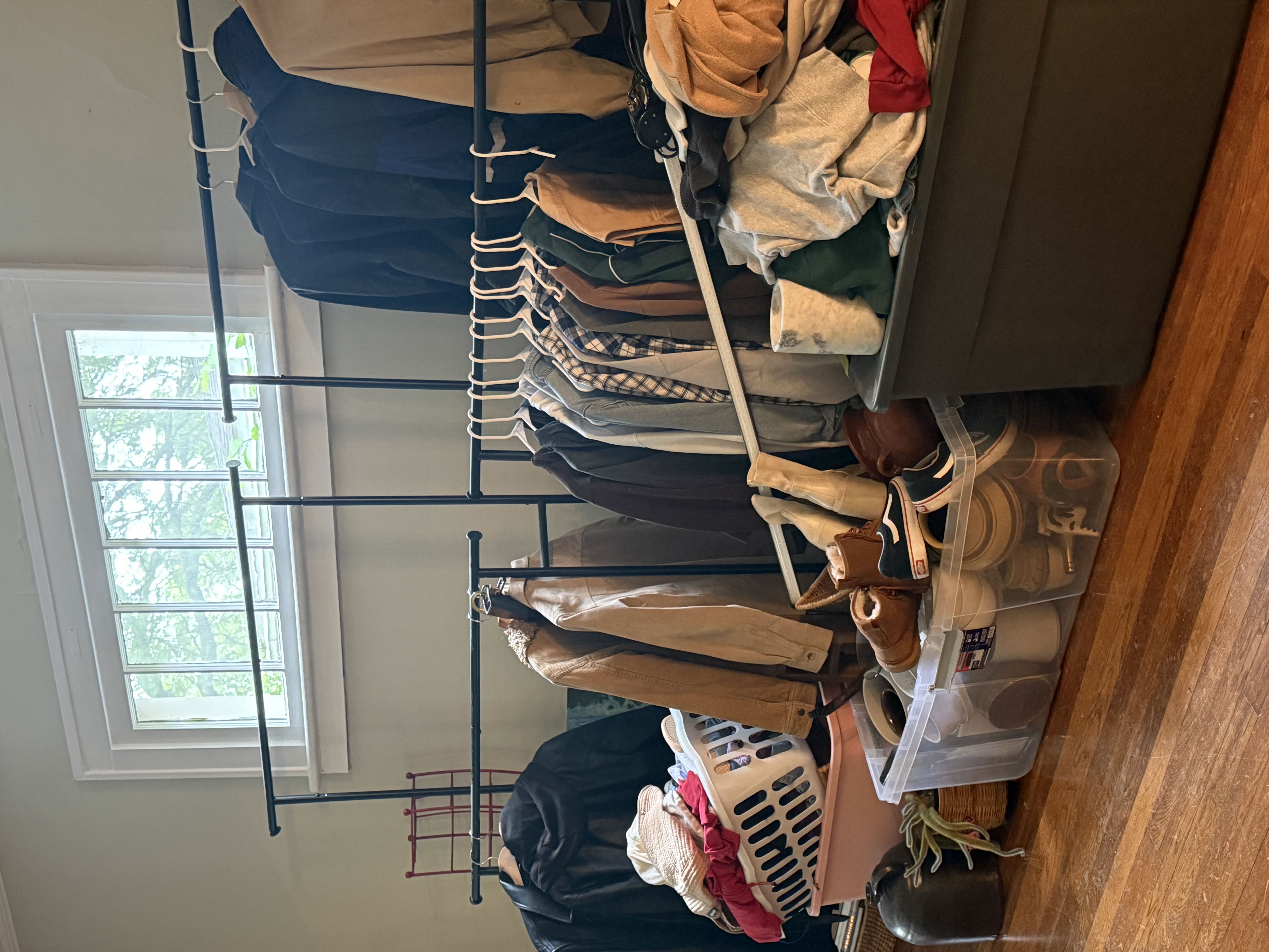 vintage yard sale! clothing and home decor photo
