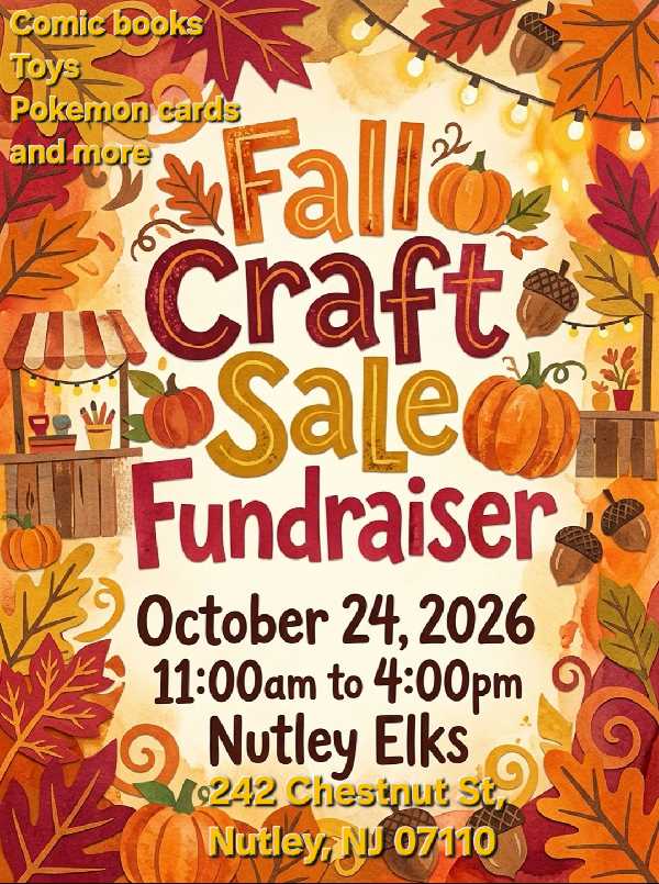Fall Craft Sale at Nutley Elks cover