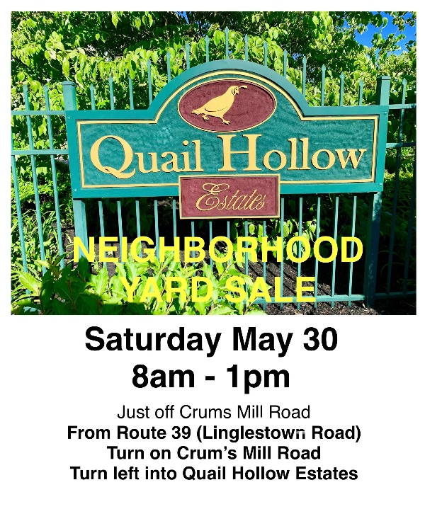 Quail Hollow Estates community yard sale photo