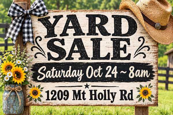 HUGE Yard Sale cover
