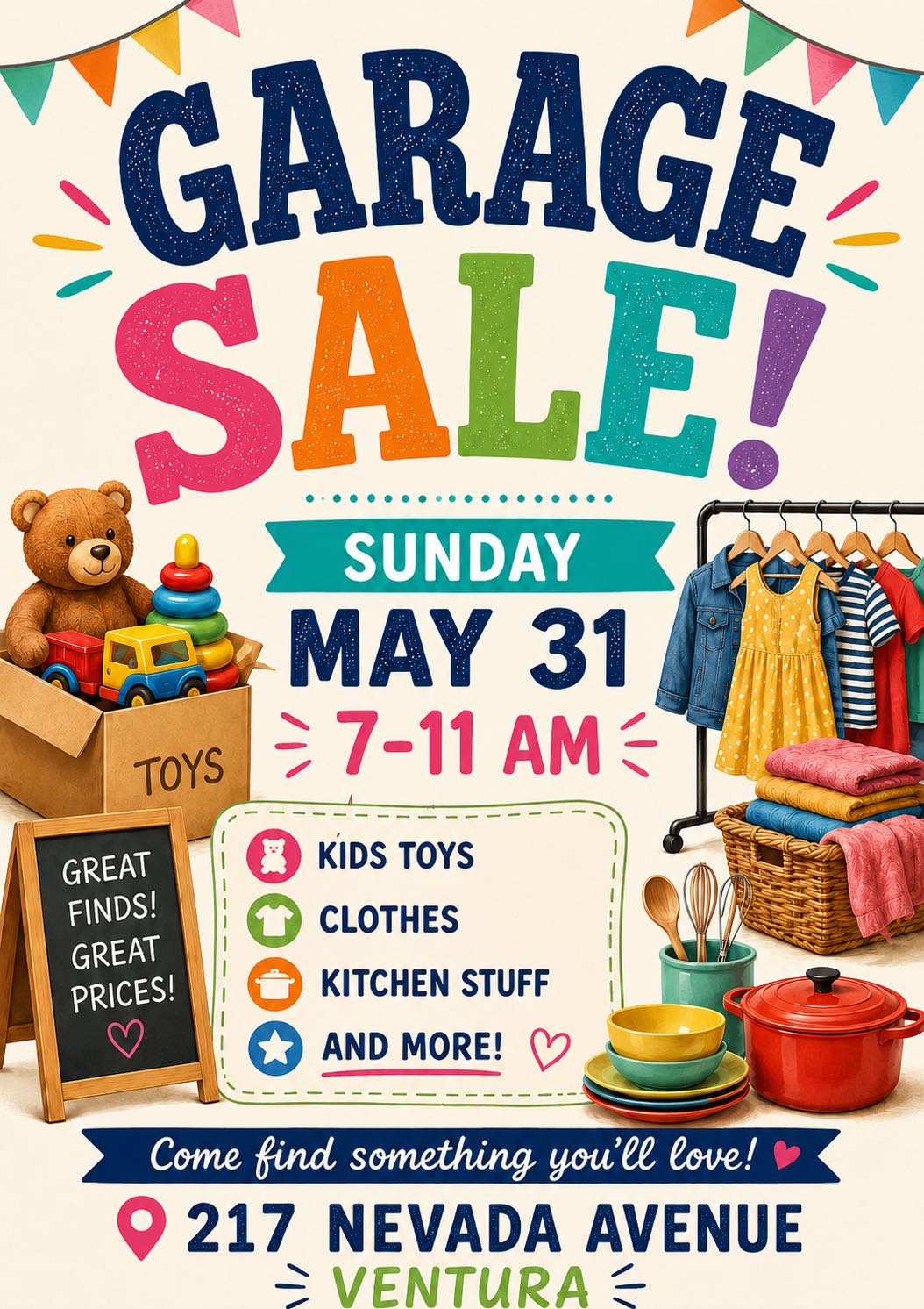 Garage Sale Sunday May 31 photo