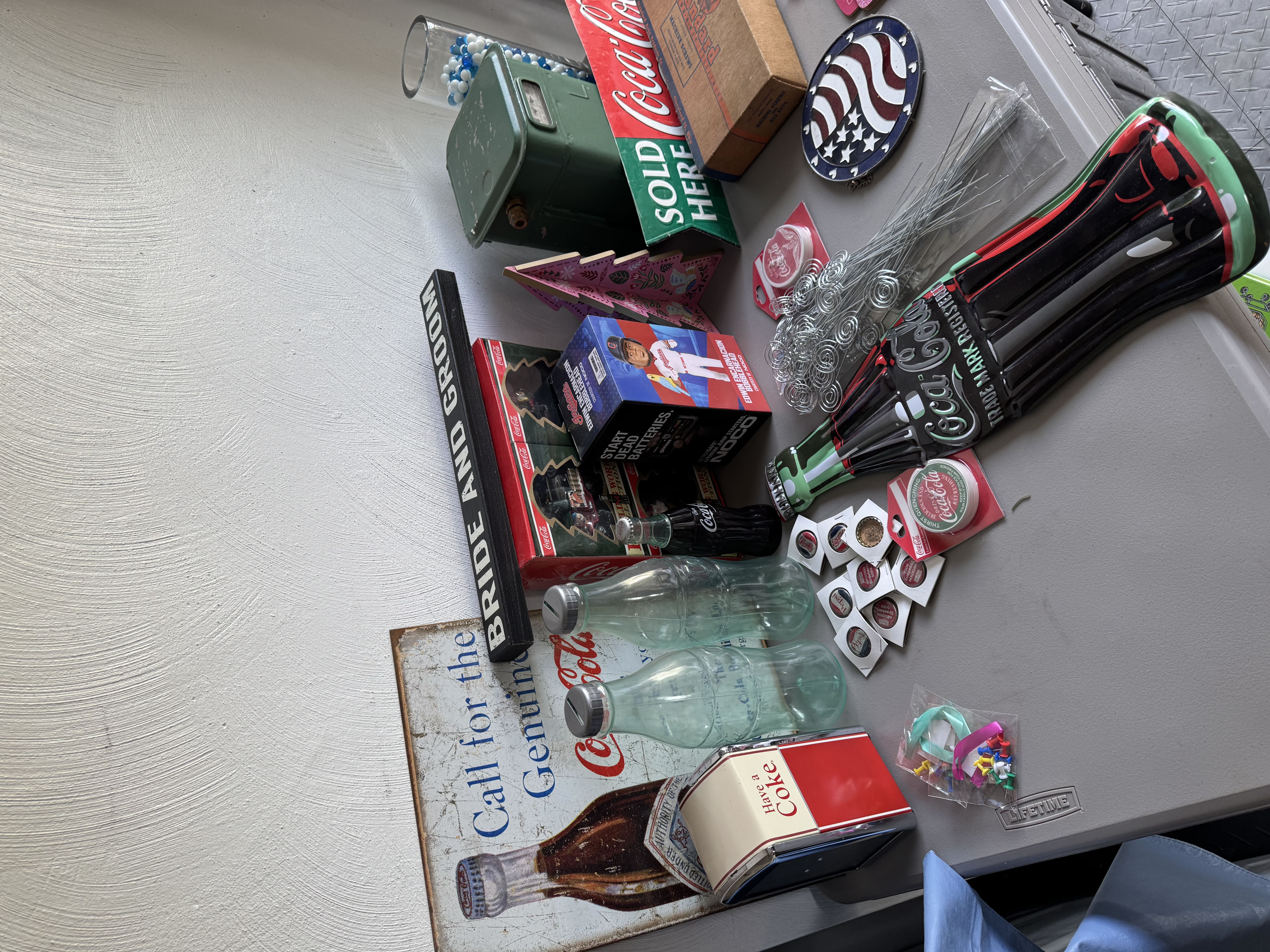 antiques, bottles, tools