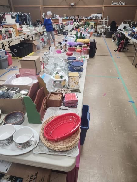 Large church rummage sale photo