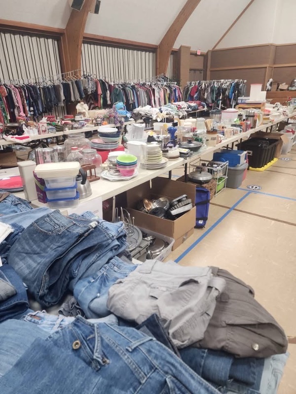 Large church rummage sale photo
