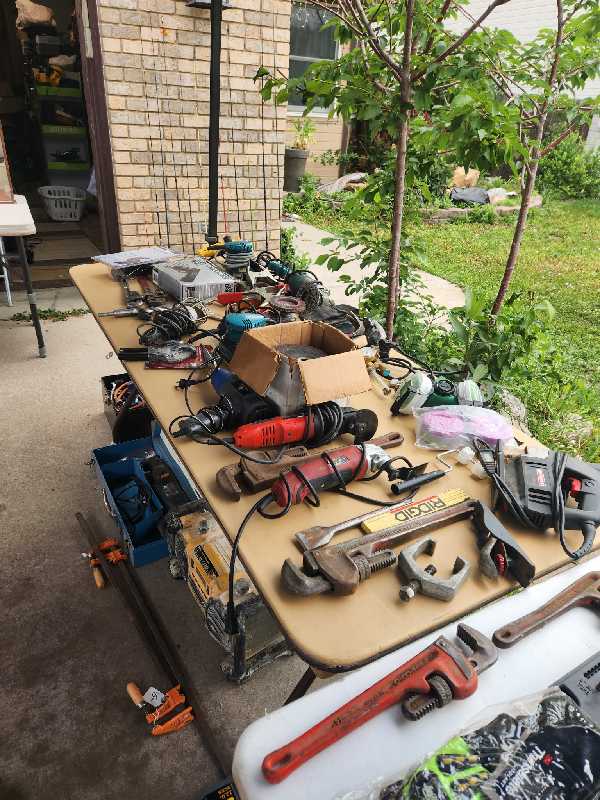 ebay liquidation/garage sale photo