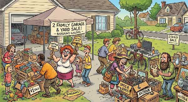 🚨CENTRAL GARDENS 2-HOME RUMMAGE SALE 🚨