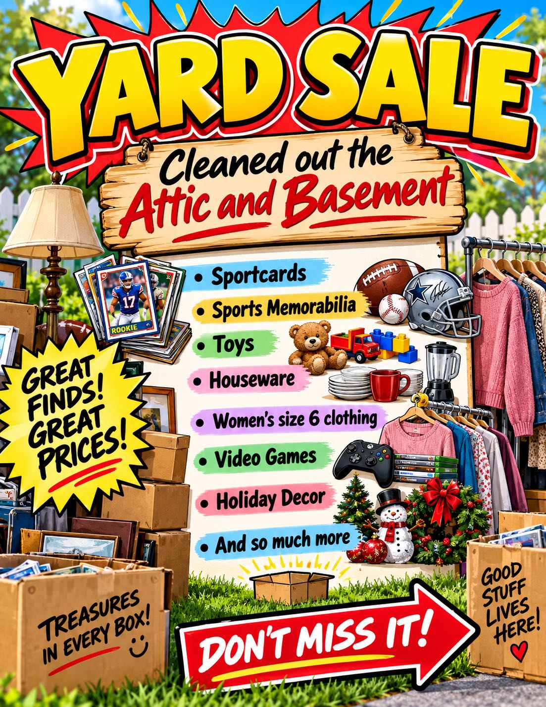 Huge Development Community Yard Sale
