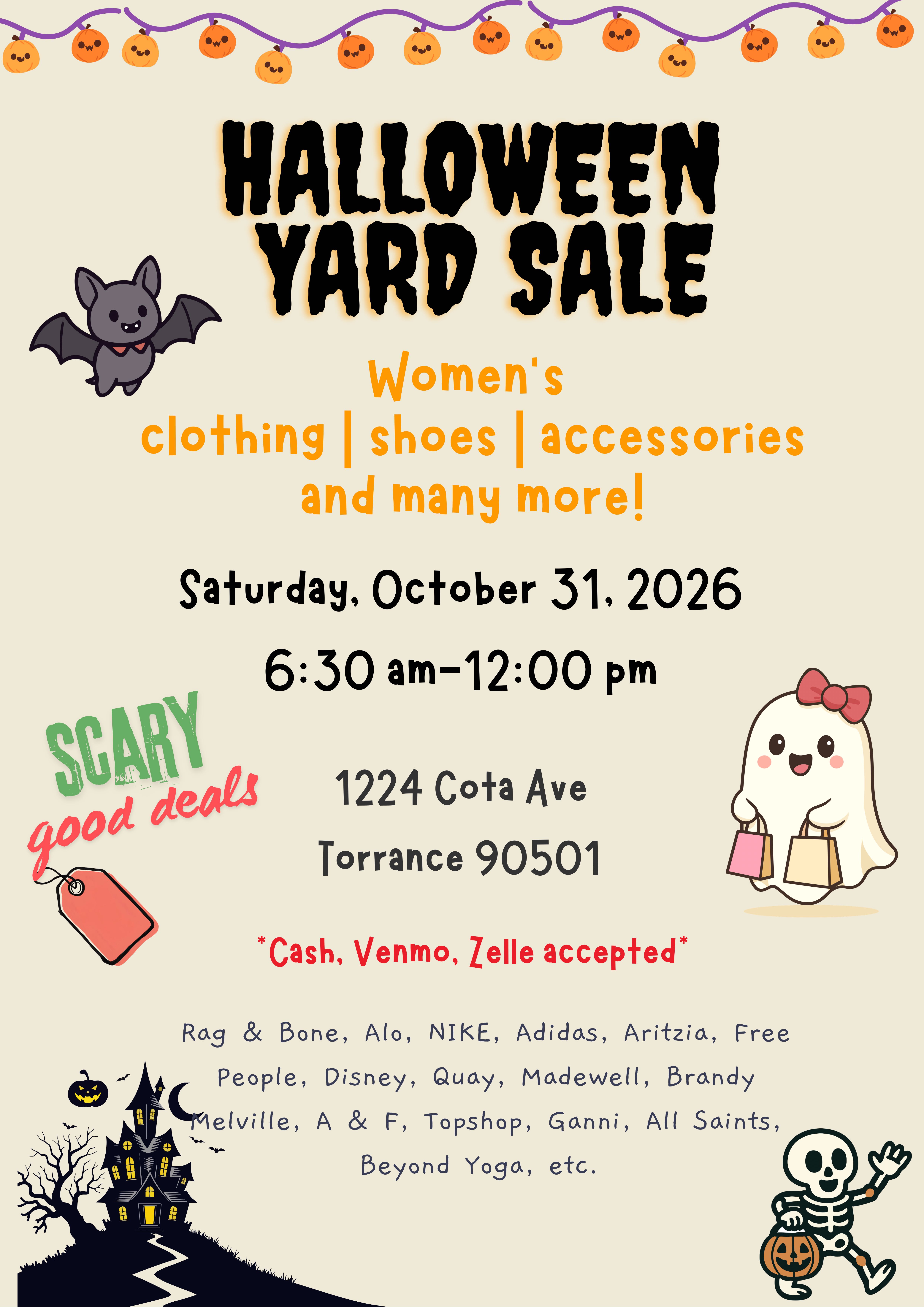 Halloween Yard Sale
