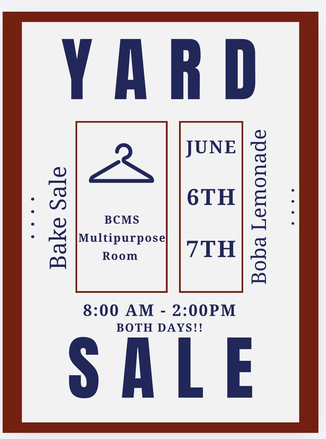 Multi family yard sale photo