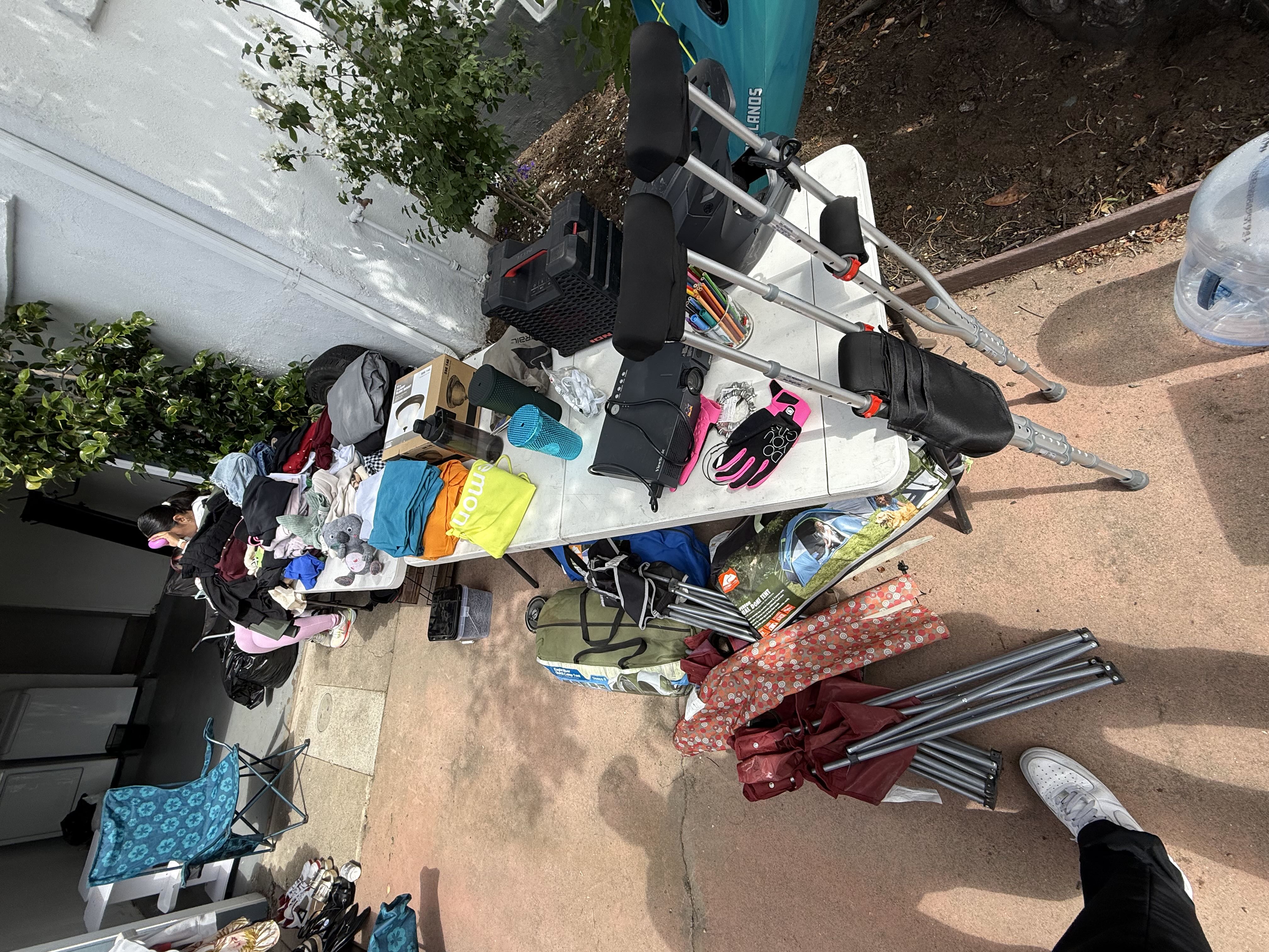 kayaks , camping stuff and golf stuff photo