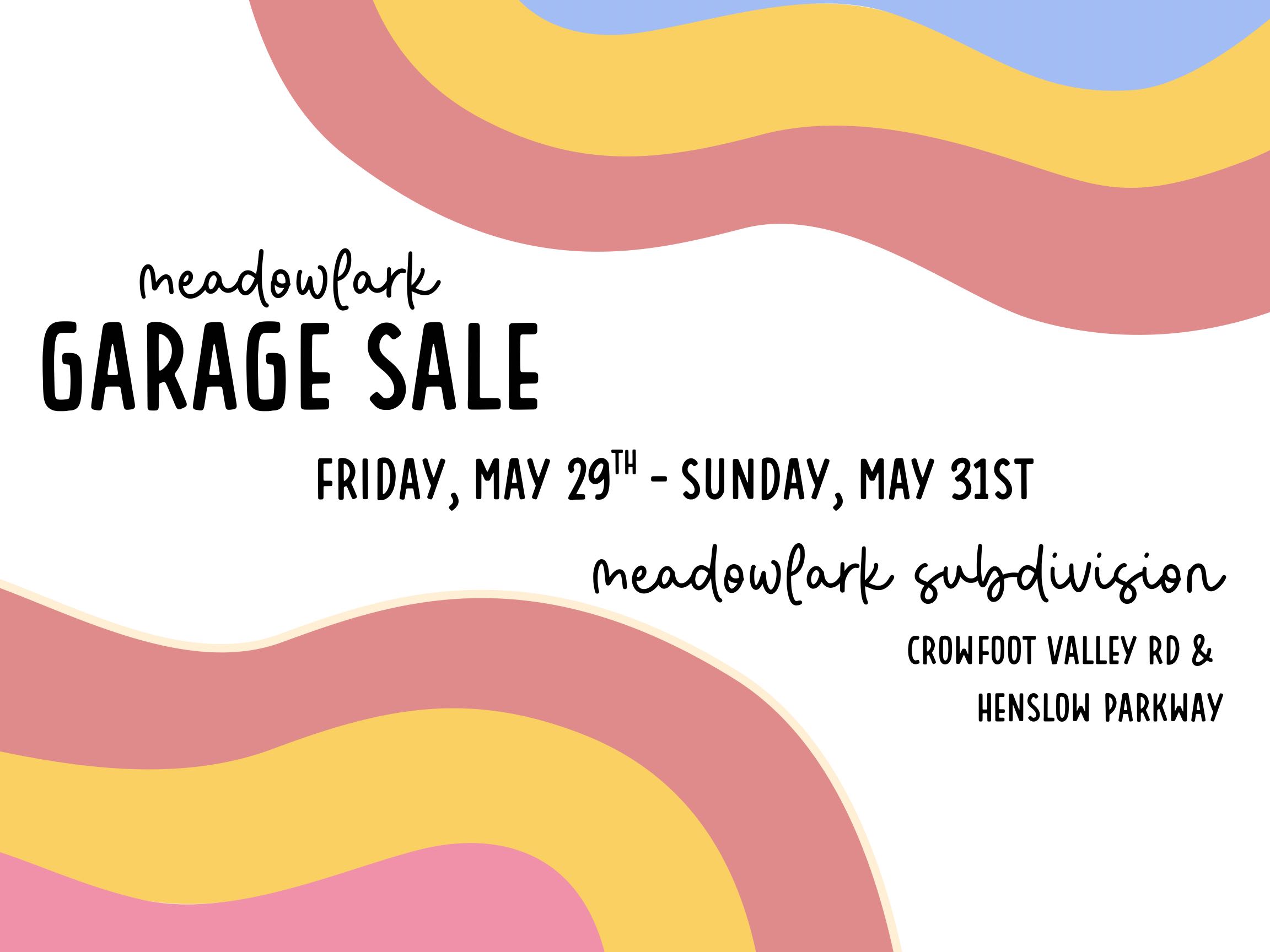 Meadowlark Garage Sale! photo
