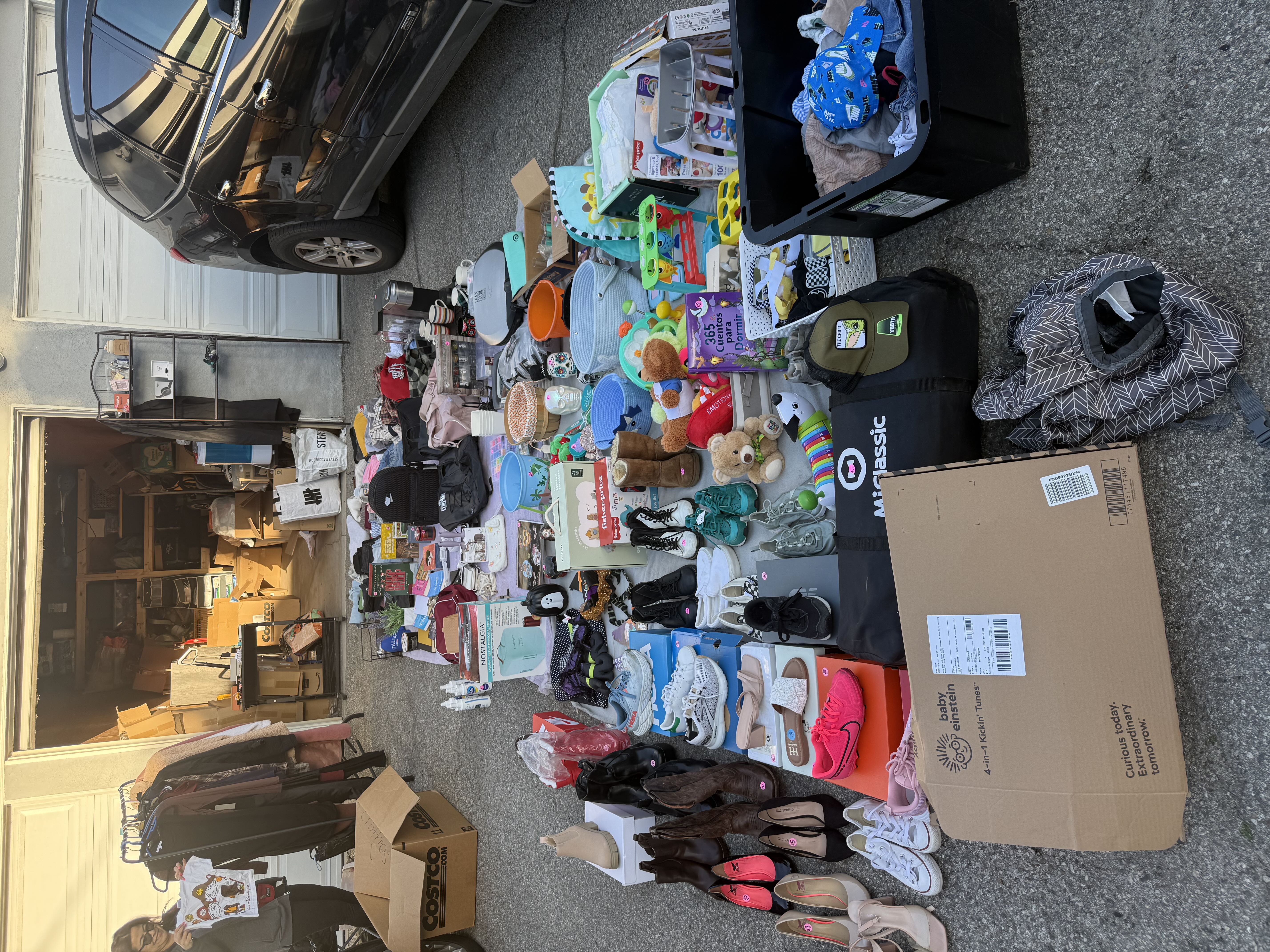 GARAGE SALE IN ALLEYWAY photo
