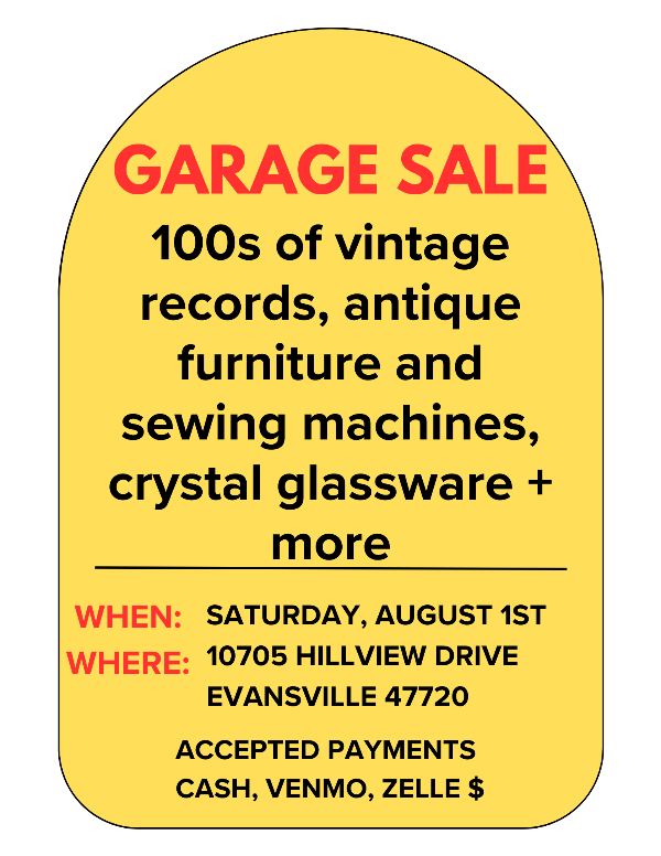 Vintage sale cover