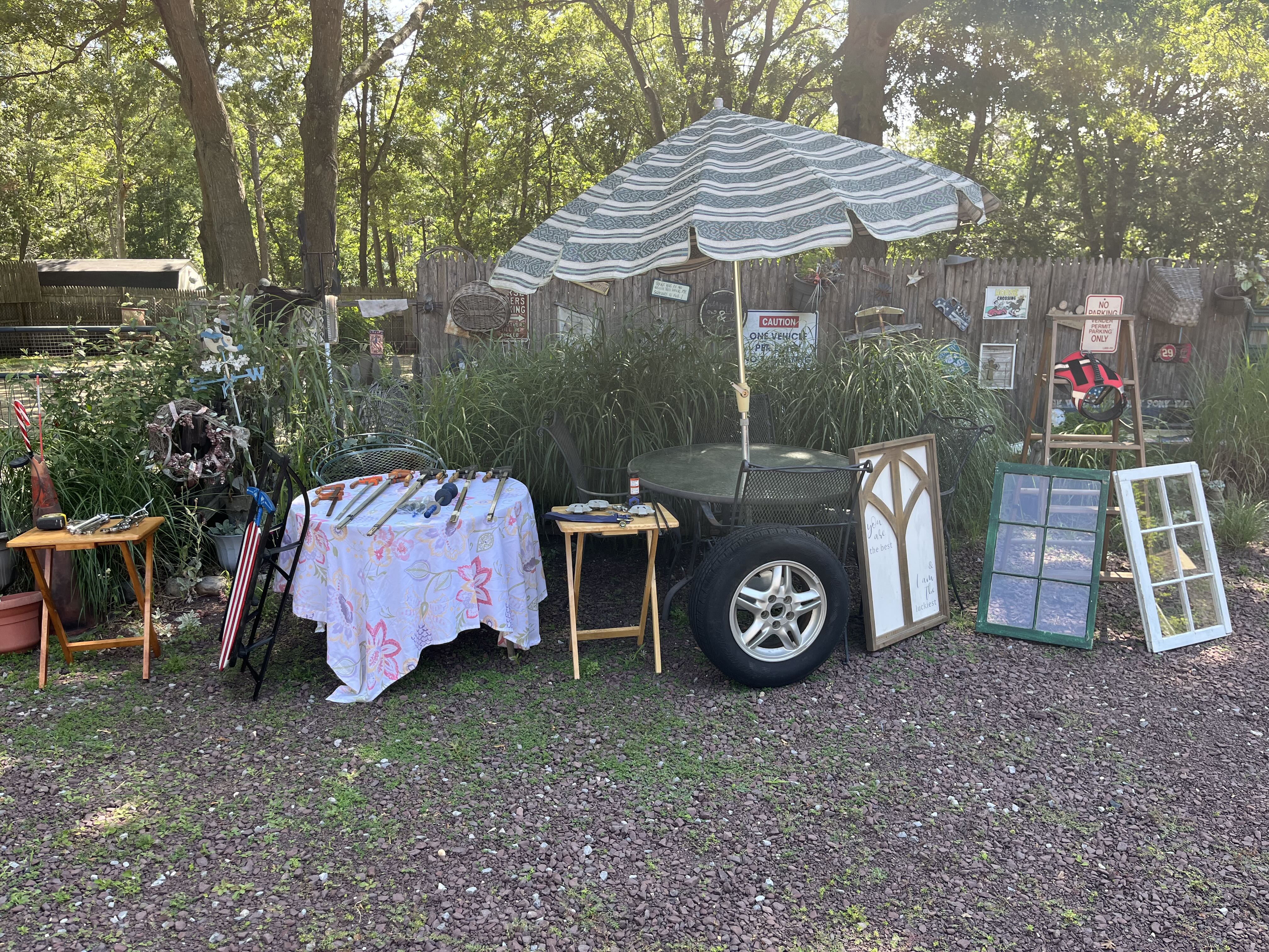 garage yard sale cover