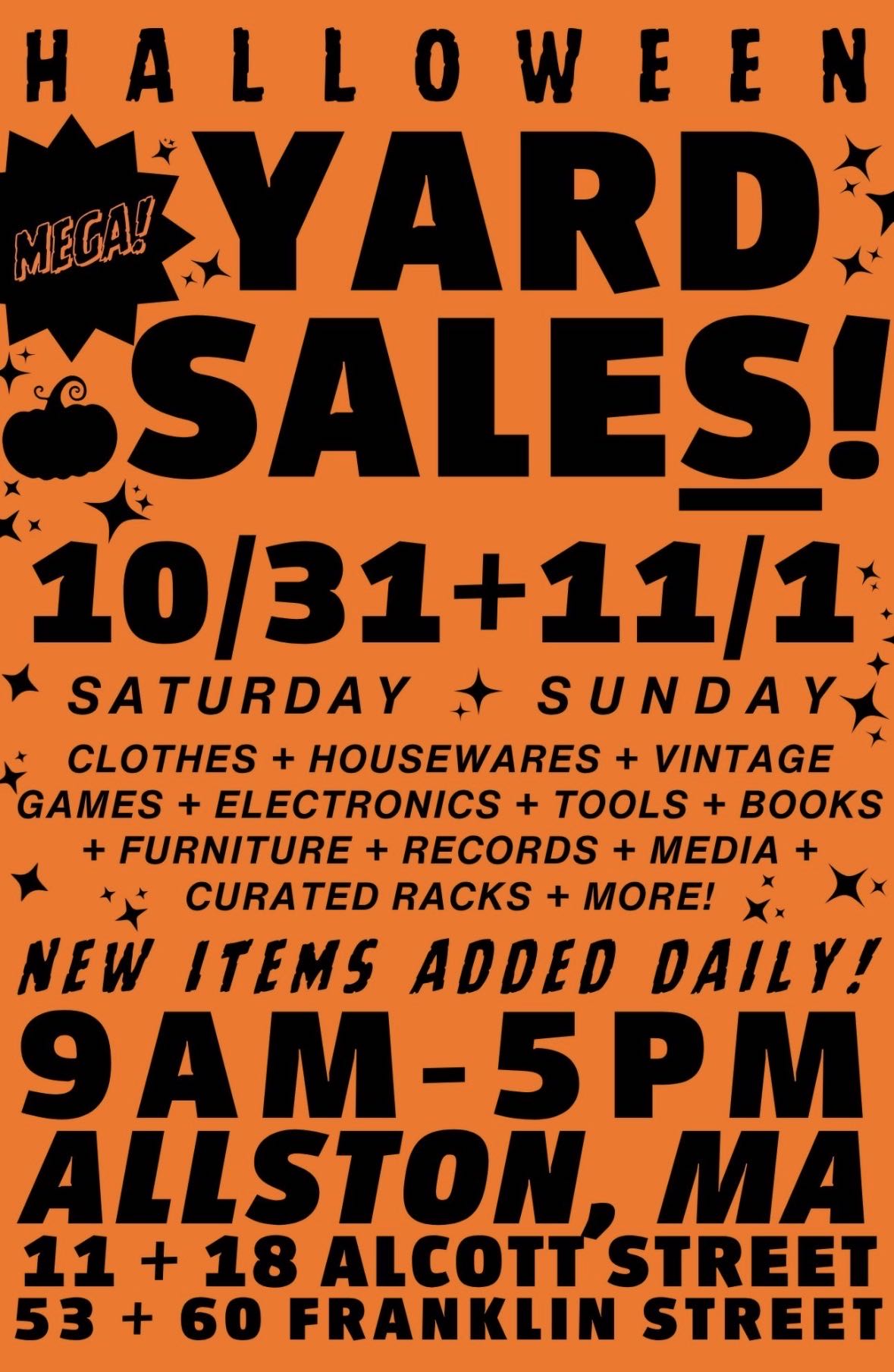Lower Allston yard sales