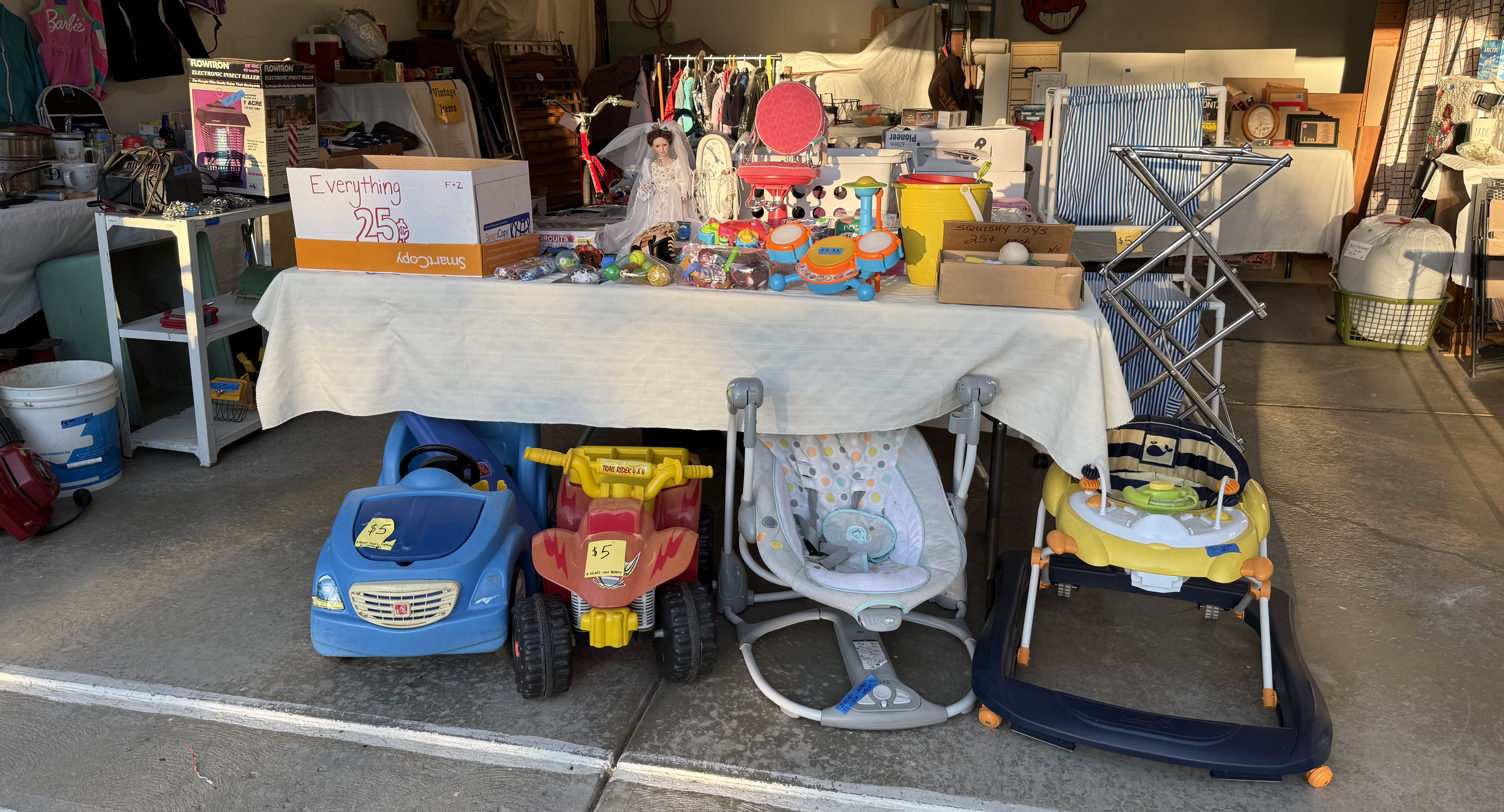 subdivision garage sale photo