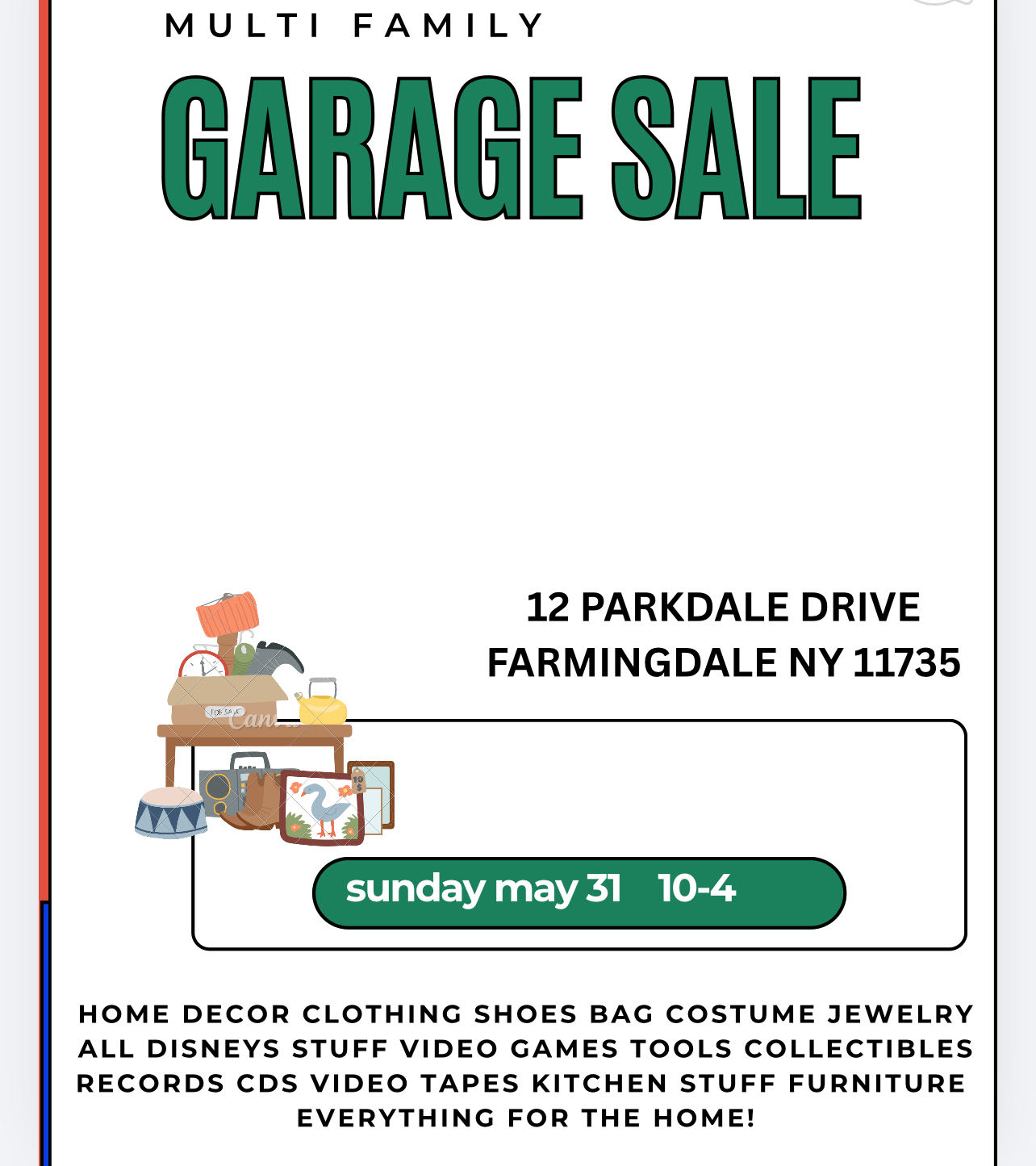 garage sale photo