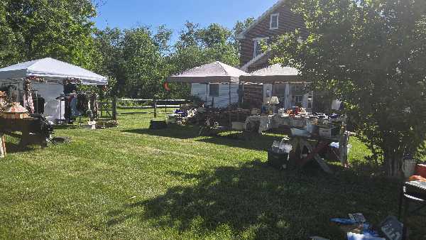 yard sale, vintage items, clothing, and more photo